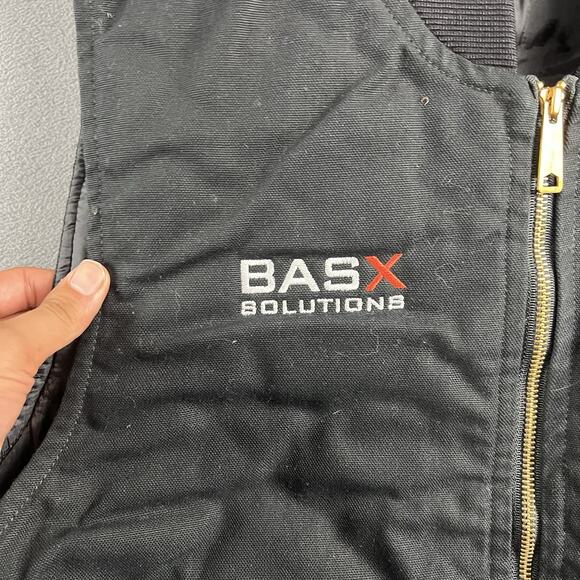 Carhartt Vest Mens XL Black Quilt Lined Grunge Full Zip Outdoor Workwear - Picture 4 of 10